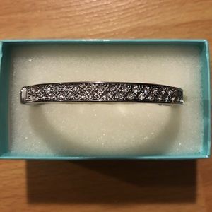 Silver blinged out bracelet